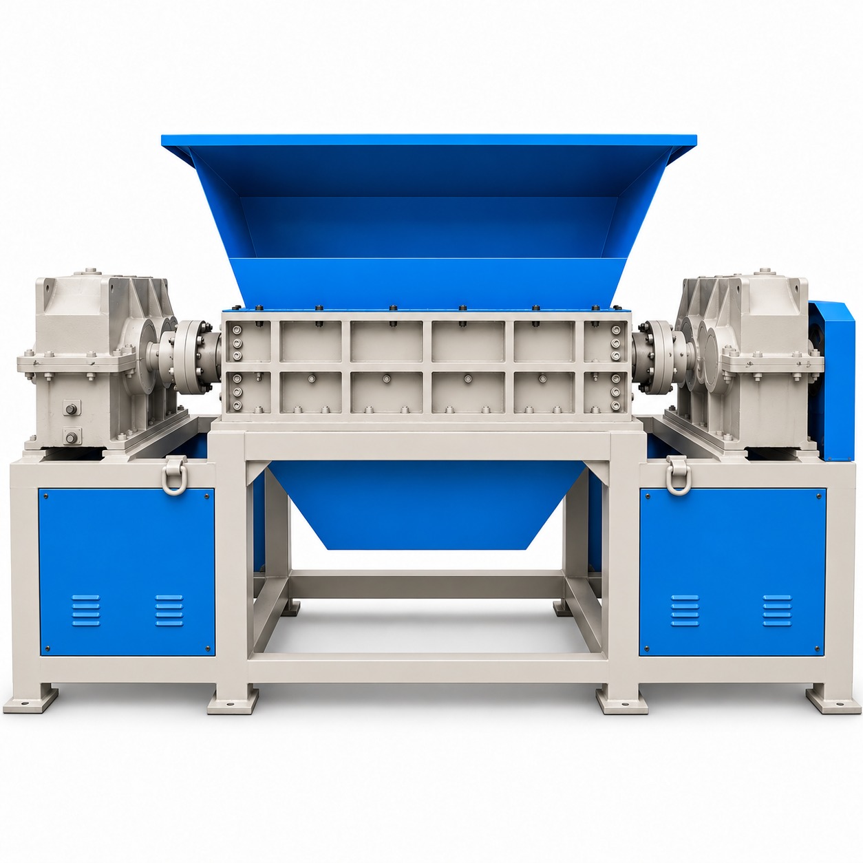 Double shaft shredder machine